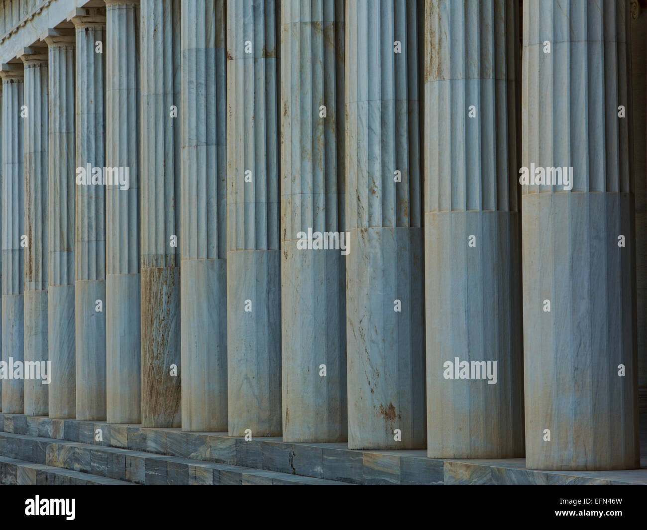 Athens, Greece ancient Agora fluted columns Stock Photo Alamy