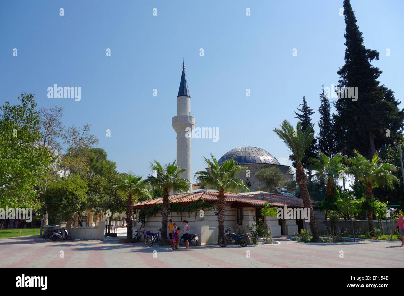 The mosque in the main square in Dalyan, Turkey Stock Photo