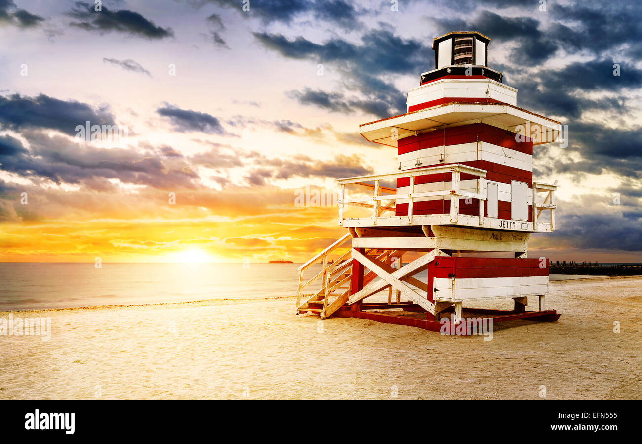PRINTED SLIDE SOUTH BEACH SUNRISE