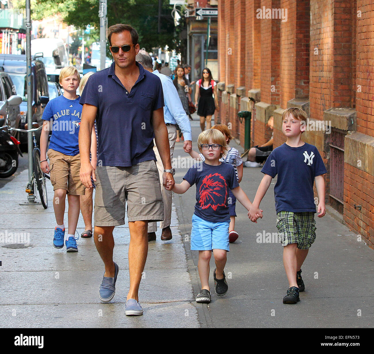 Will out and about with his son, Archie in New York City