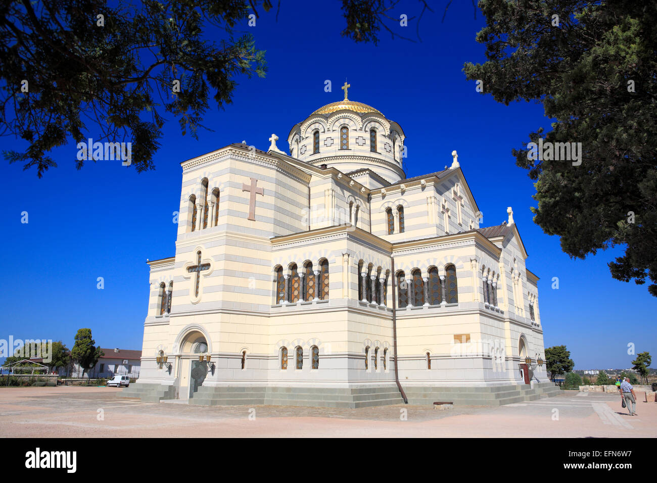St. Vladimir's Cathedral, Khersoness, Sevastopol, Crimea, Ukraine Stock Photo