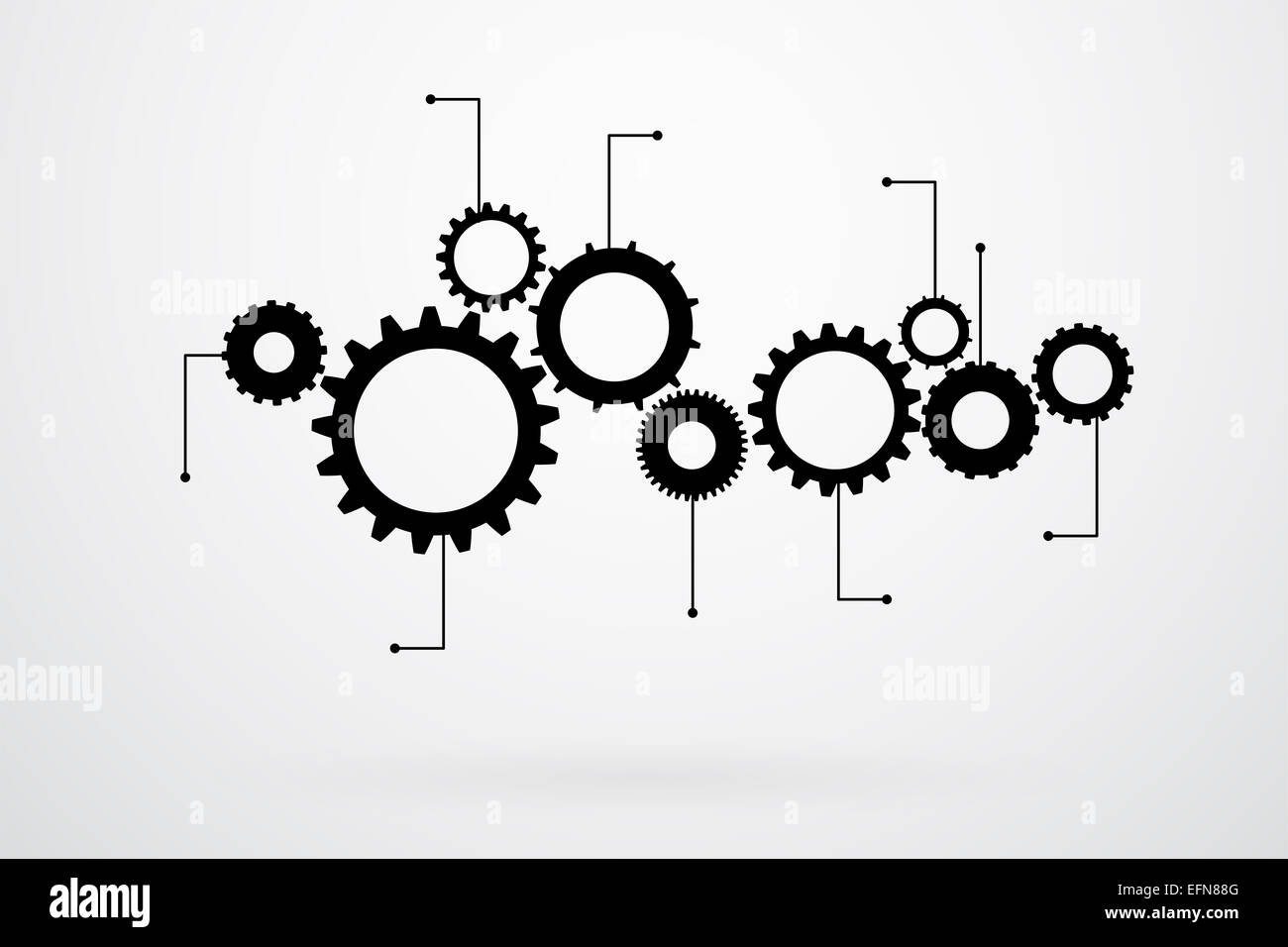 Cogs And Gears Icon Illustration Stock Photo Alamy