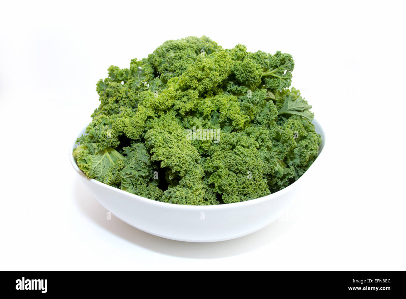 green kale on white Stock Photo - Alamy