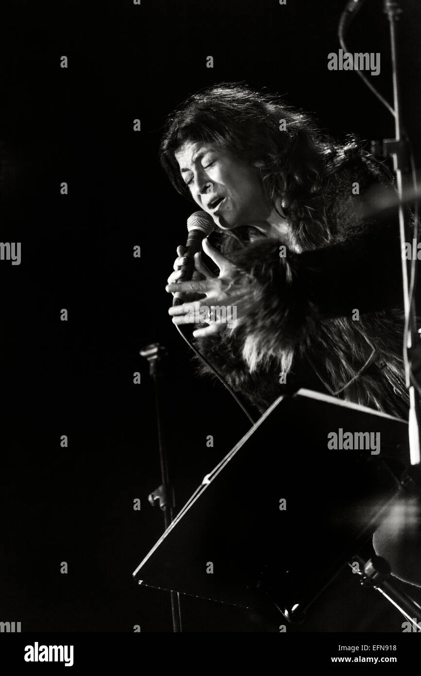 Jazz songstress Maria Pia De Vito in concert Stock Photo - Alamy