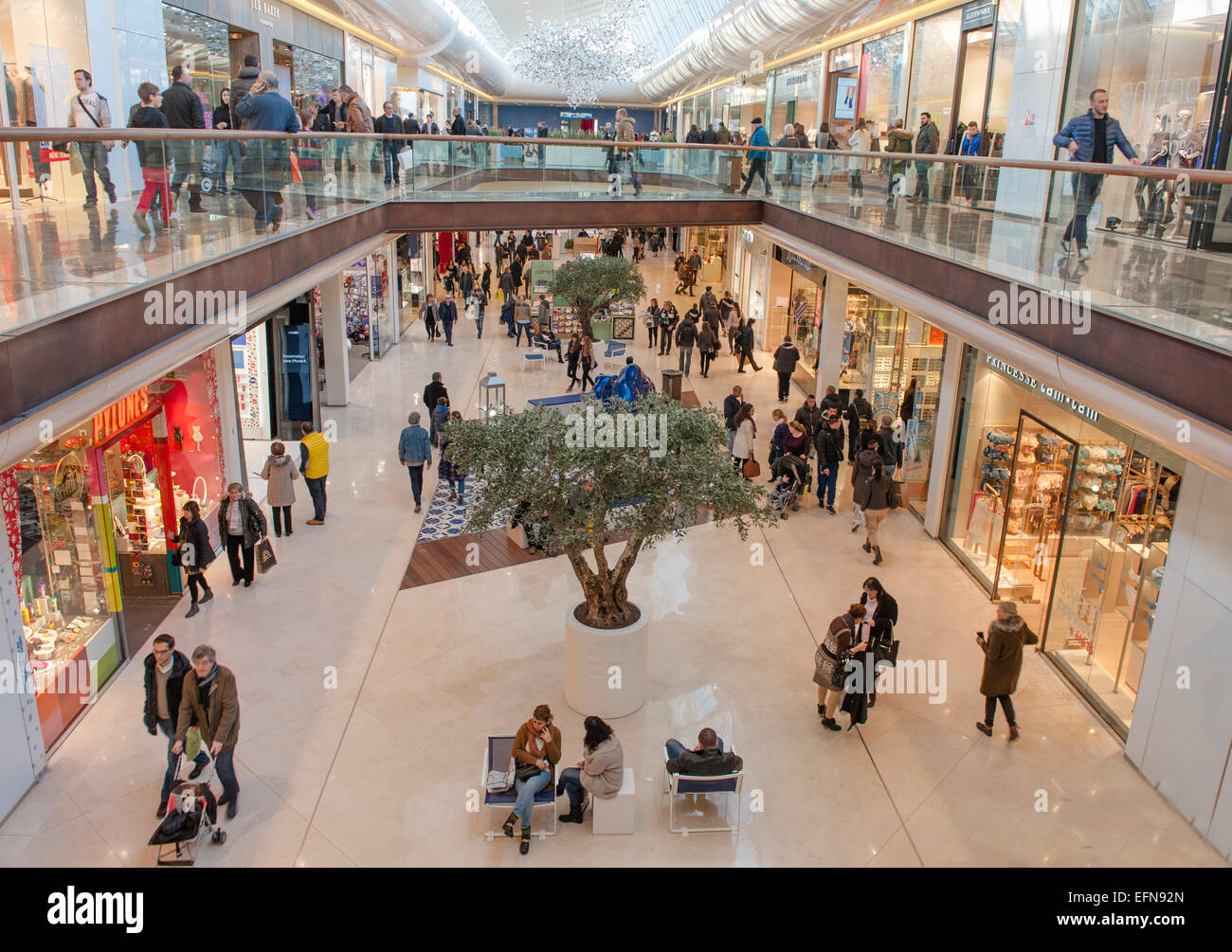 The new Marseille shopping centre 'Les Terrasses du Port' Stock Photo