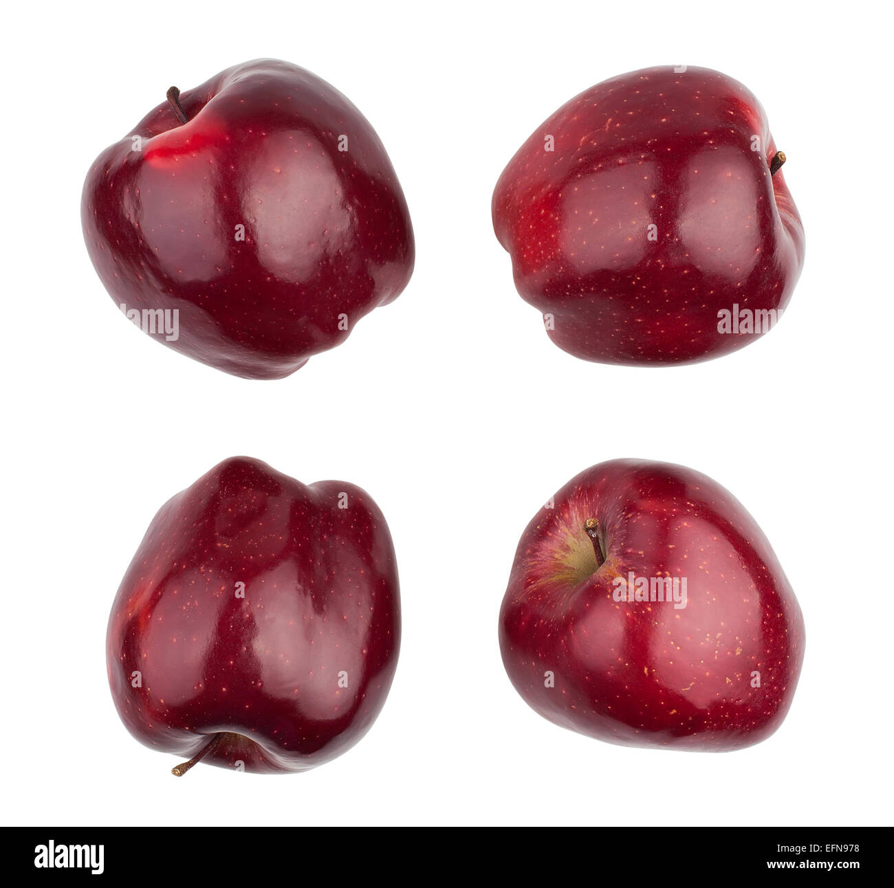 red apples isolated Stock Photo
