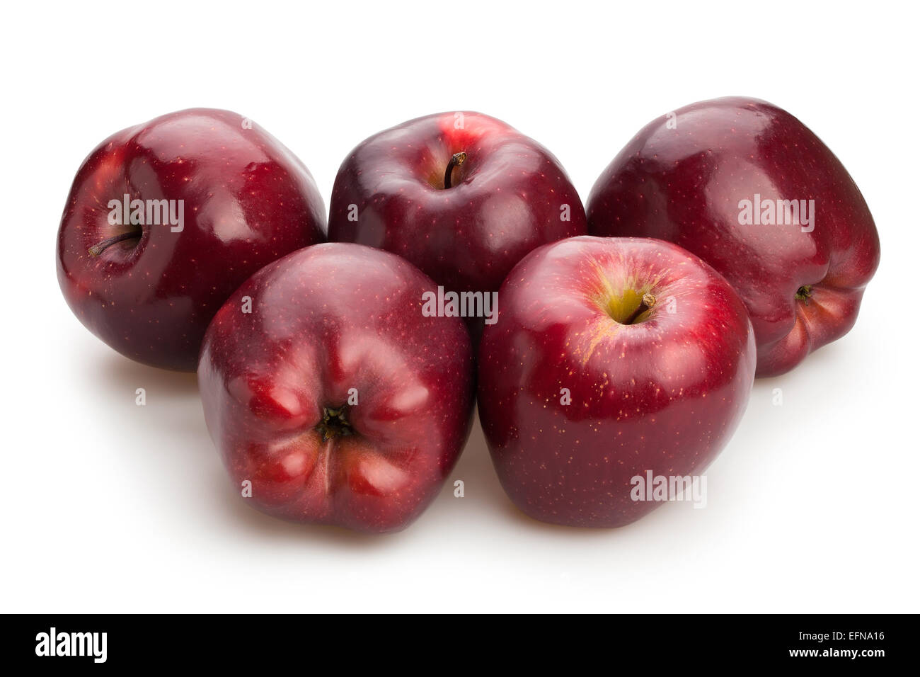 red apples isolated Stock Photo