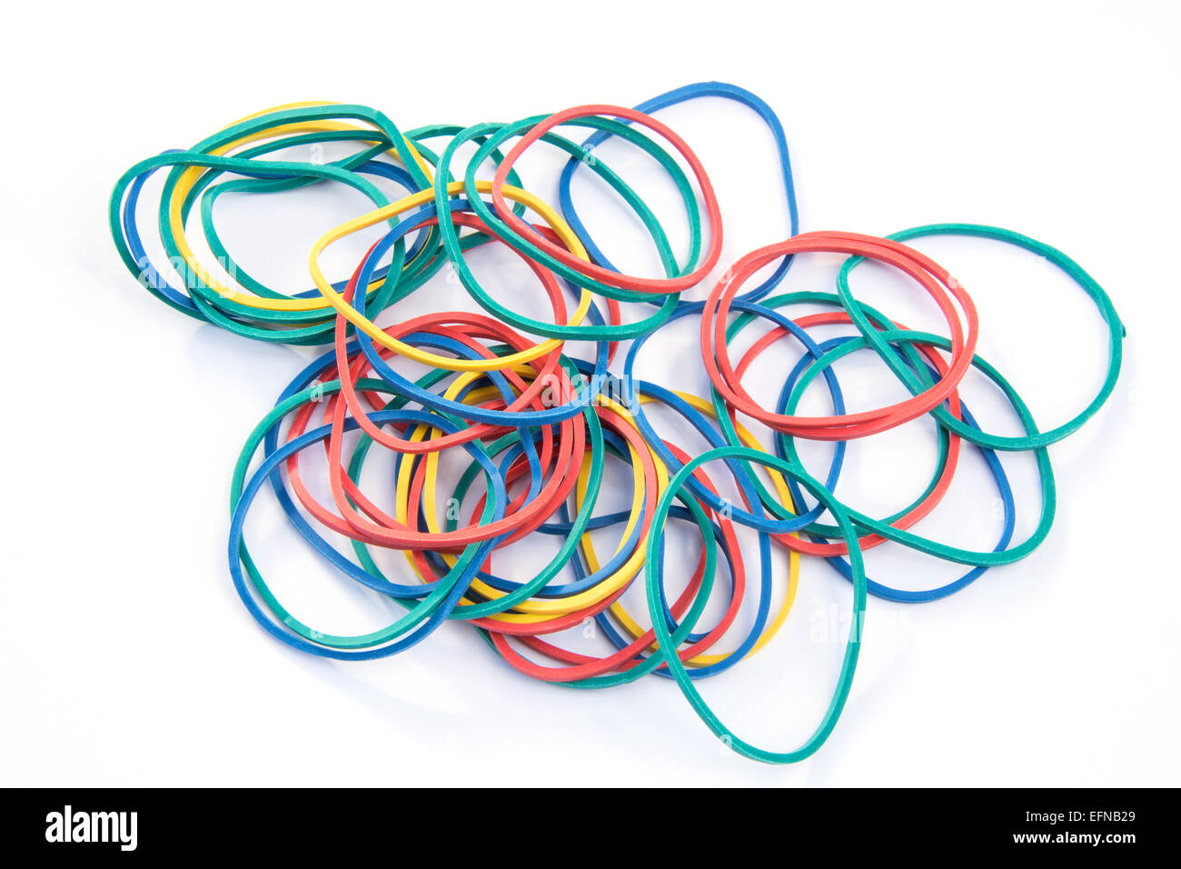 Pile of rubber bands Stock Photo Alamy