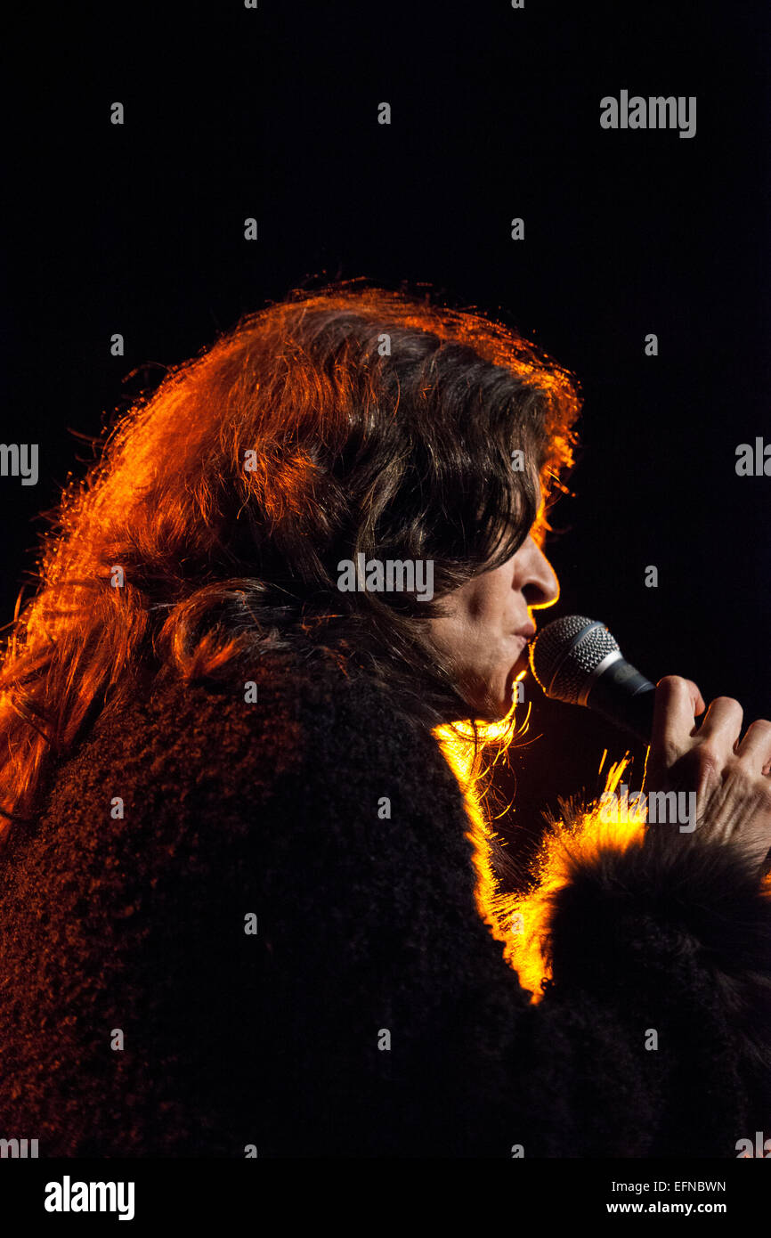 Jazz songstress Maria Pia De Vito in concert Stock Photo - Alamy