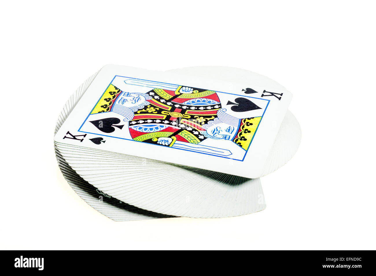 Gamblers rose deck of cards Stock Photo