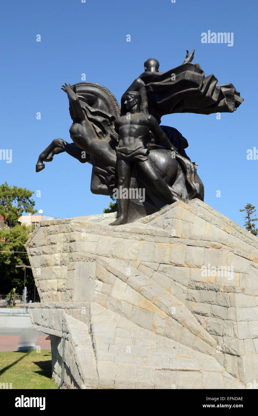 Statue of Ataturk, Antalya, Kaleici, Turkey Stock Photo