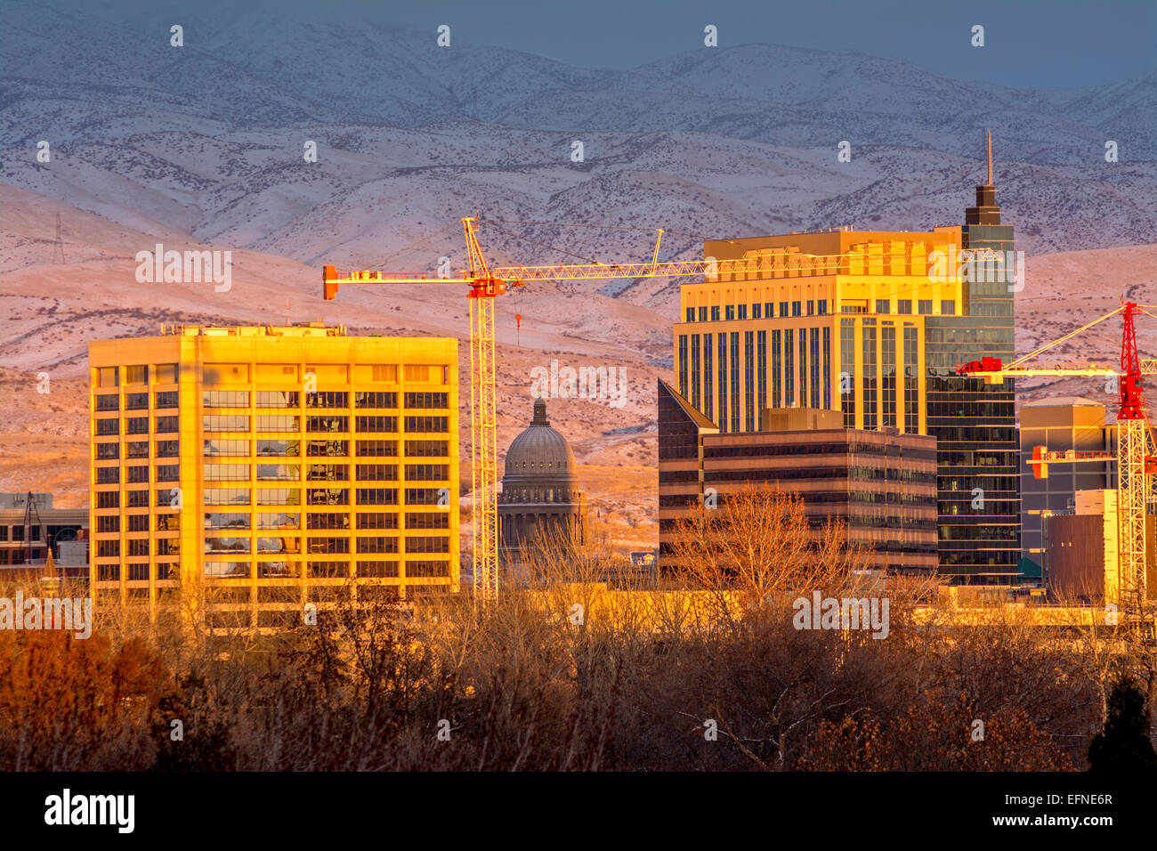 Skyline Foothills In Boise Idaho High Resolution Stock Photography and