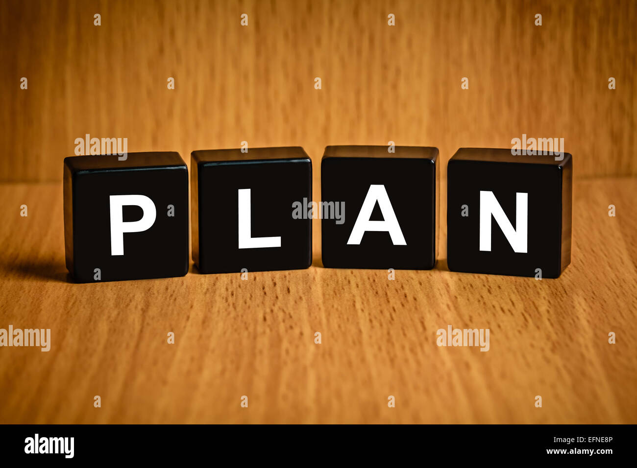 planning text on black block, business concept Stock Photo Alamy