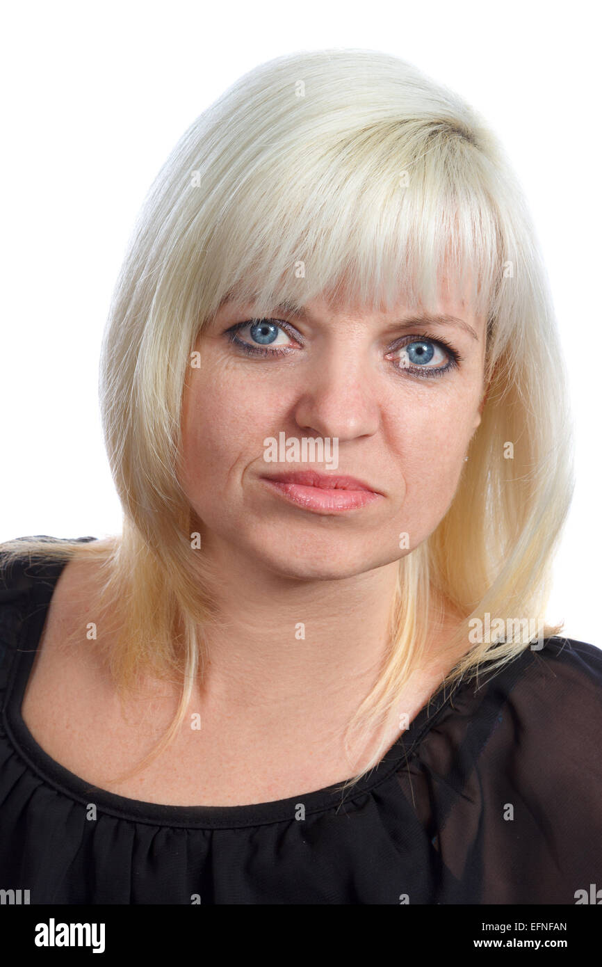 Beautiful woman portrait blond hi-res stock photography and images - Alamy