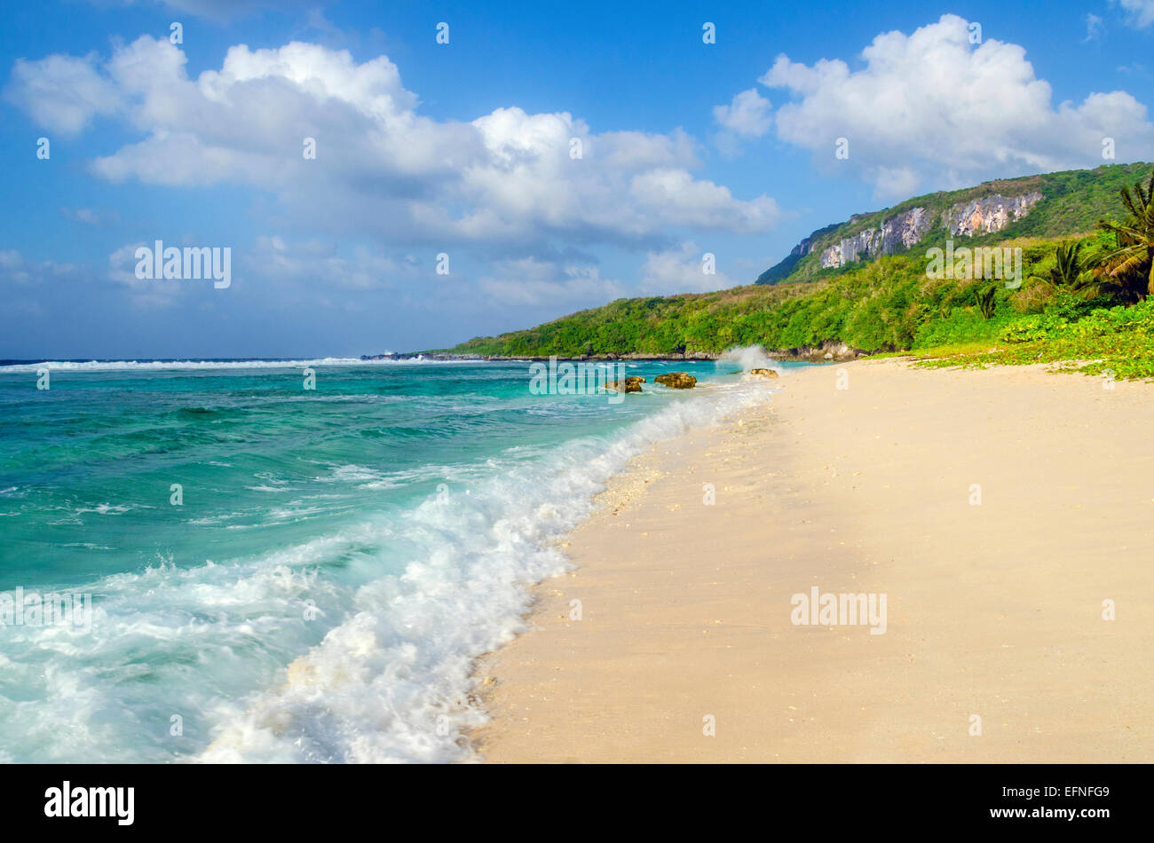Wing Beach Beauty, Saipan, Northern Mariana Islands, Micronesia Stock