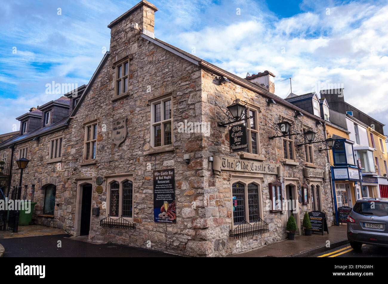 The Olde Castle Bar and Restaurant in Donegal Town County Donegal Ireland Stock Photo