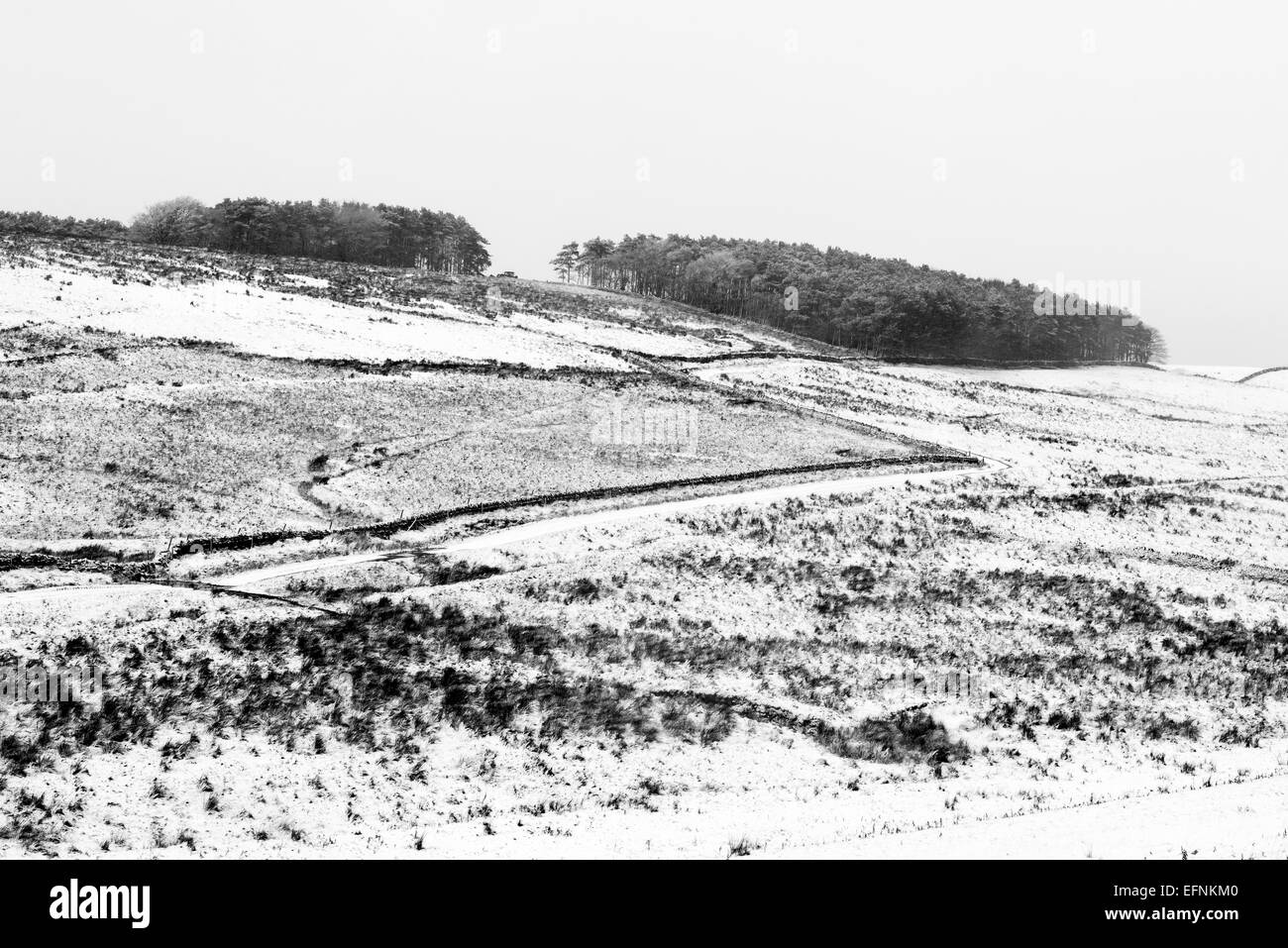 Northumberland in winter dress. Taken near Steel Rigg in snowy morning ...