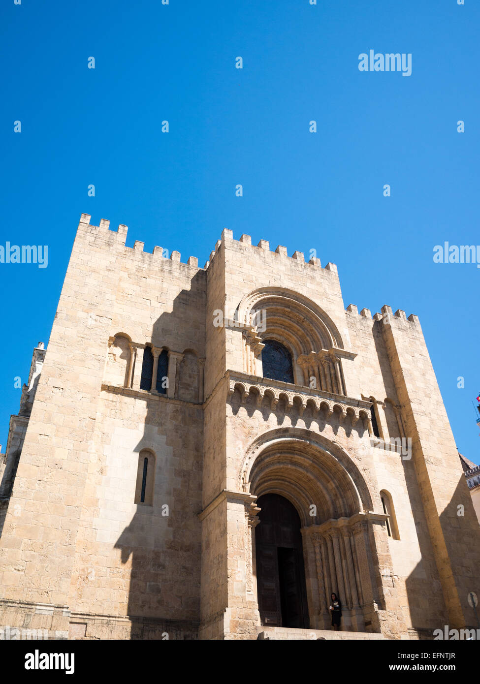 Old Cathedral of Coimbra Stock Photo