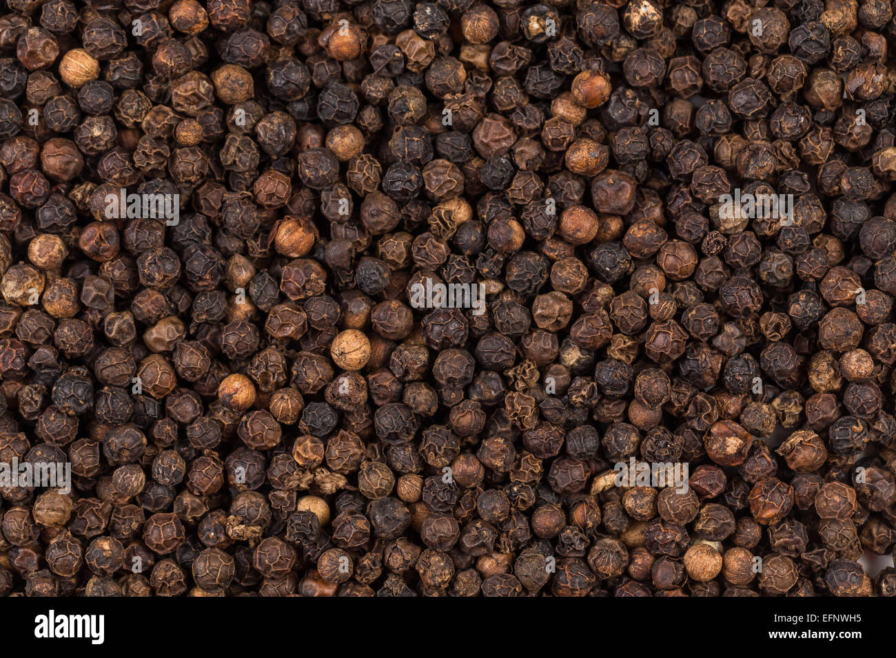 Black pepper zoomed in on and close up texture Stock Photo