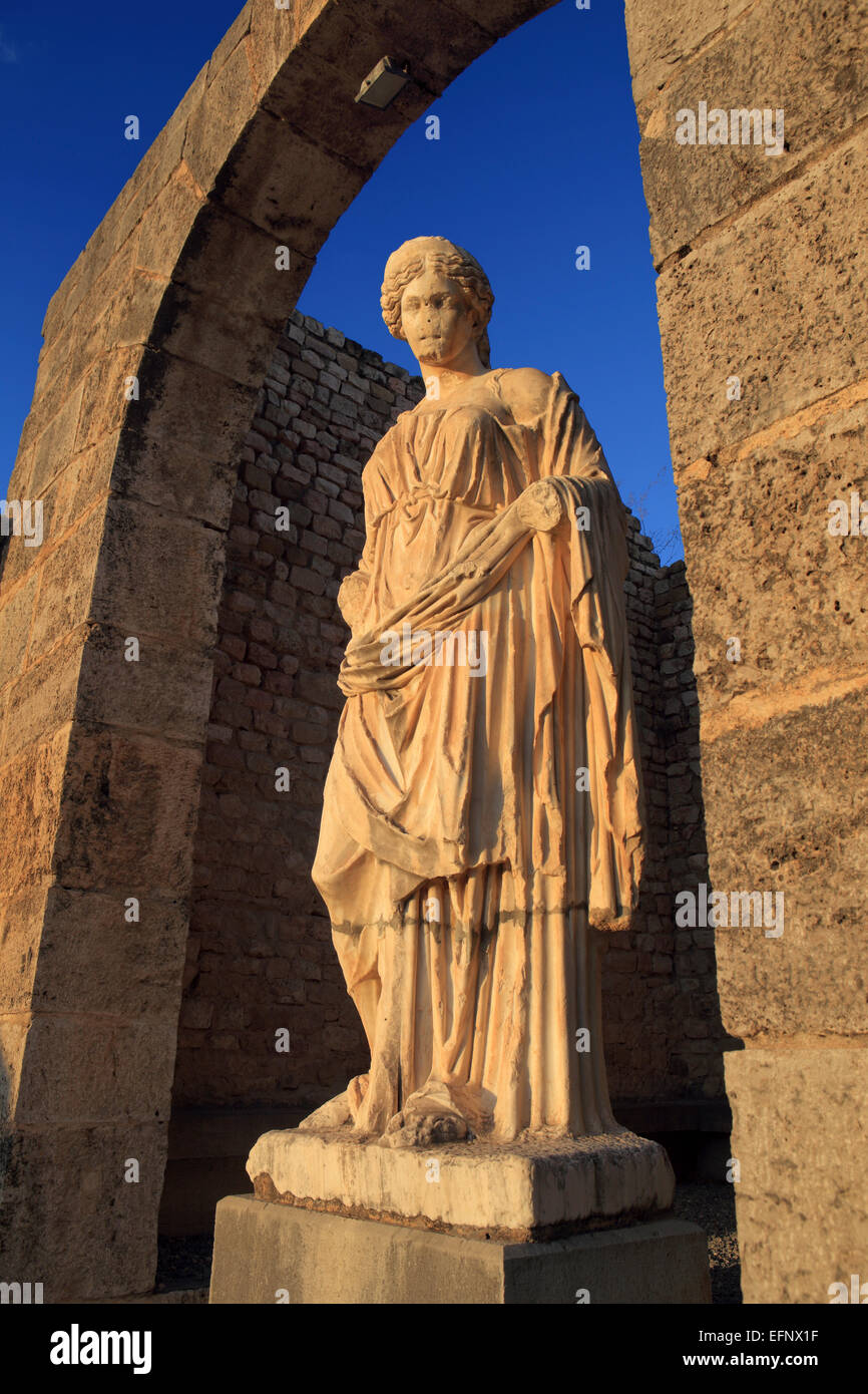 Roman theater, Guelma, Guelma Province, Algeria Stock Photo