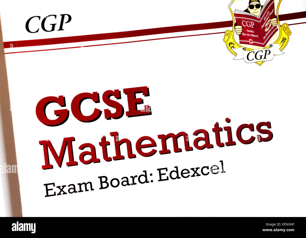 gcse mathematics revision book Stock Photo