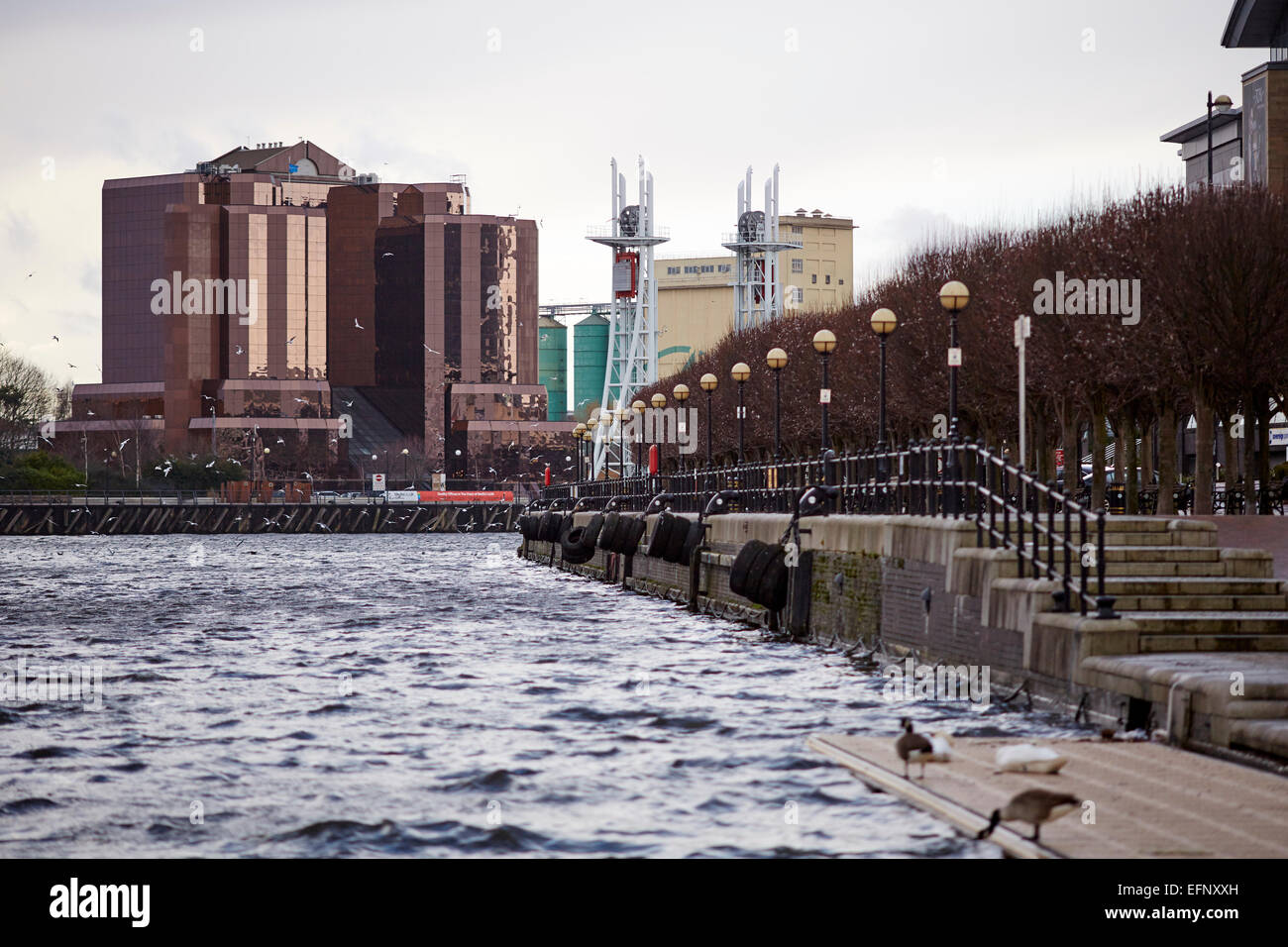 Salford Quays manchester Stock Photo