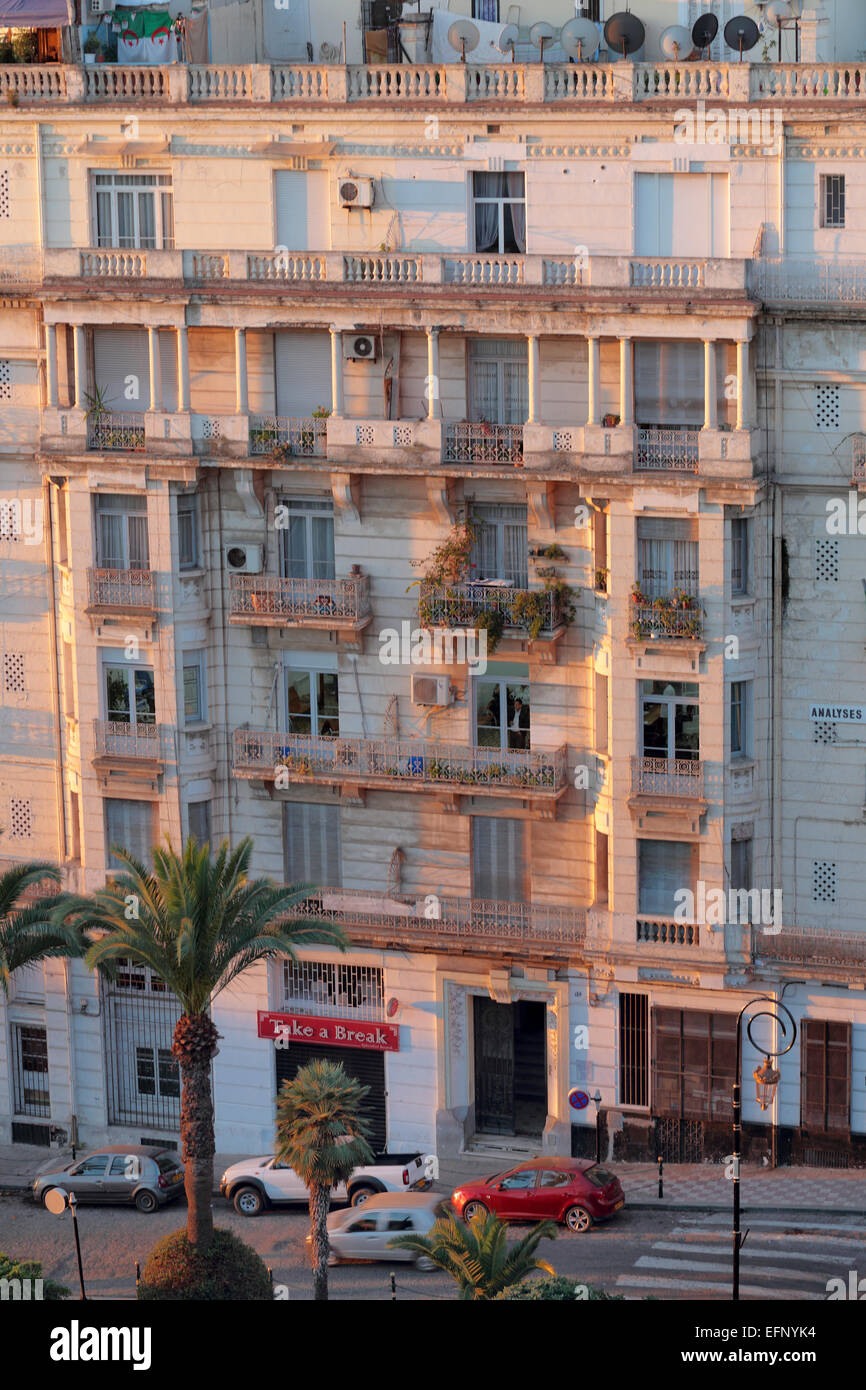 Cityscape from Albert I hotel, Algiers, Algiers Province, Algeria Stock