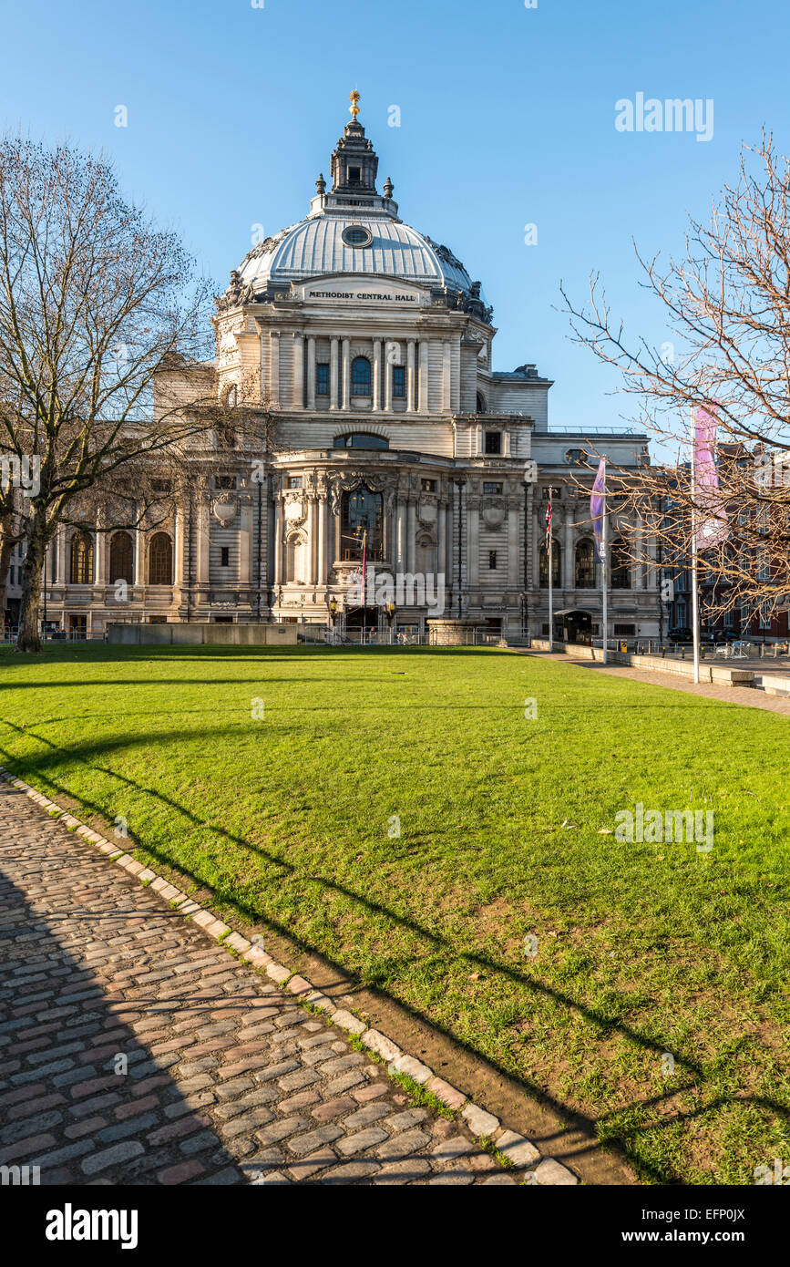 The Methodist Central Hall Westminster is Methodist Hall and conference centre in London Stock Photo