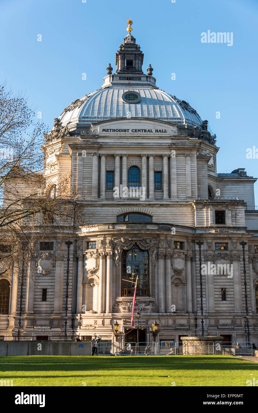 The Methodist Central Hall Westminster is Methodist Hall and conference centre in London Stock Photo
