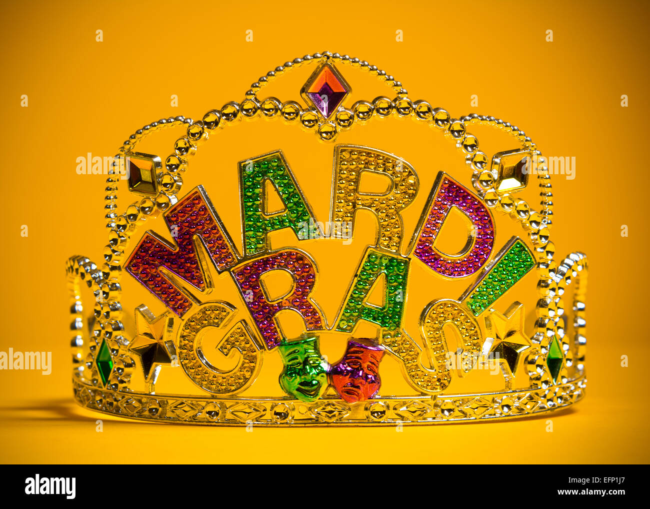 mardi gras crown painting