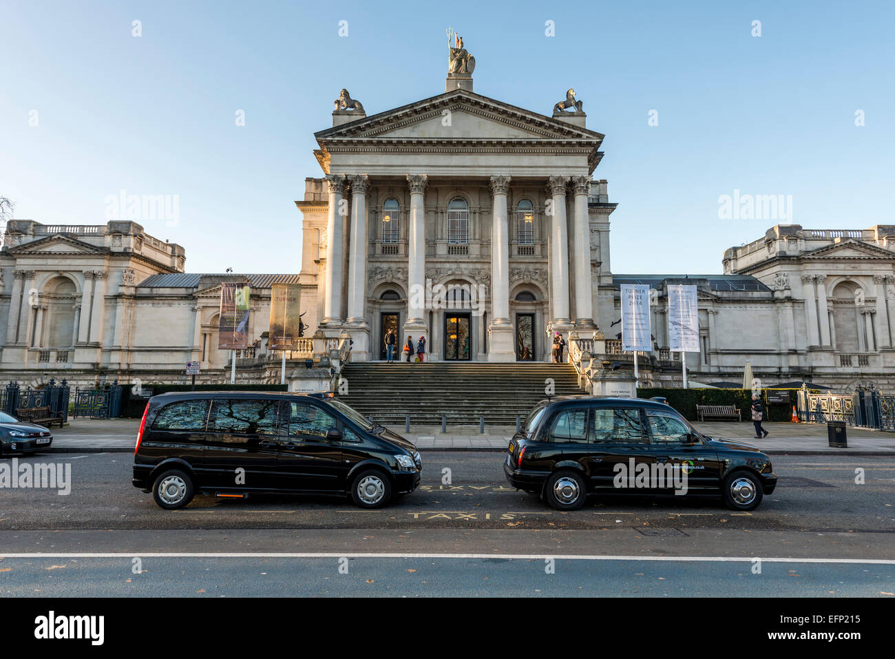 Tate Britain is the art gallery holding the national collection of art in Great Britain and is located on Millbank, London Stock Photo