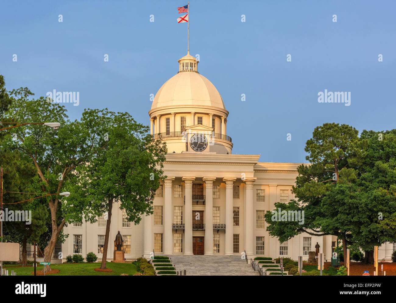 Montgomery Alabama State Capitol building Stock Photo