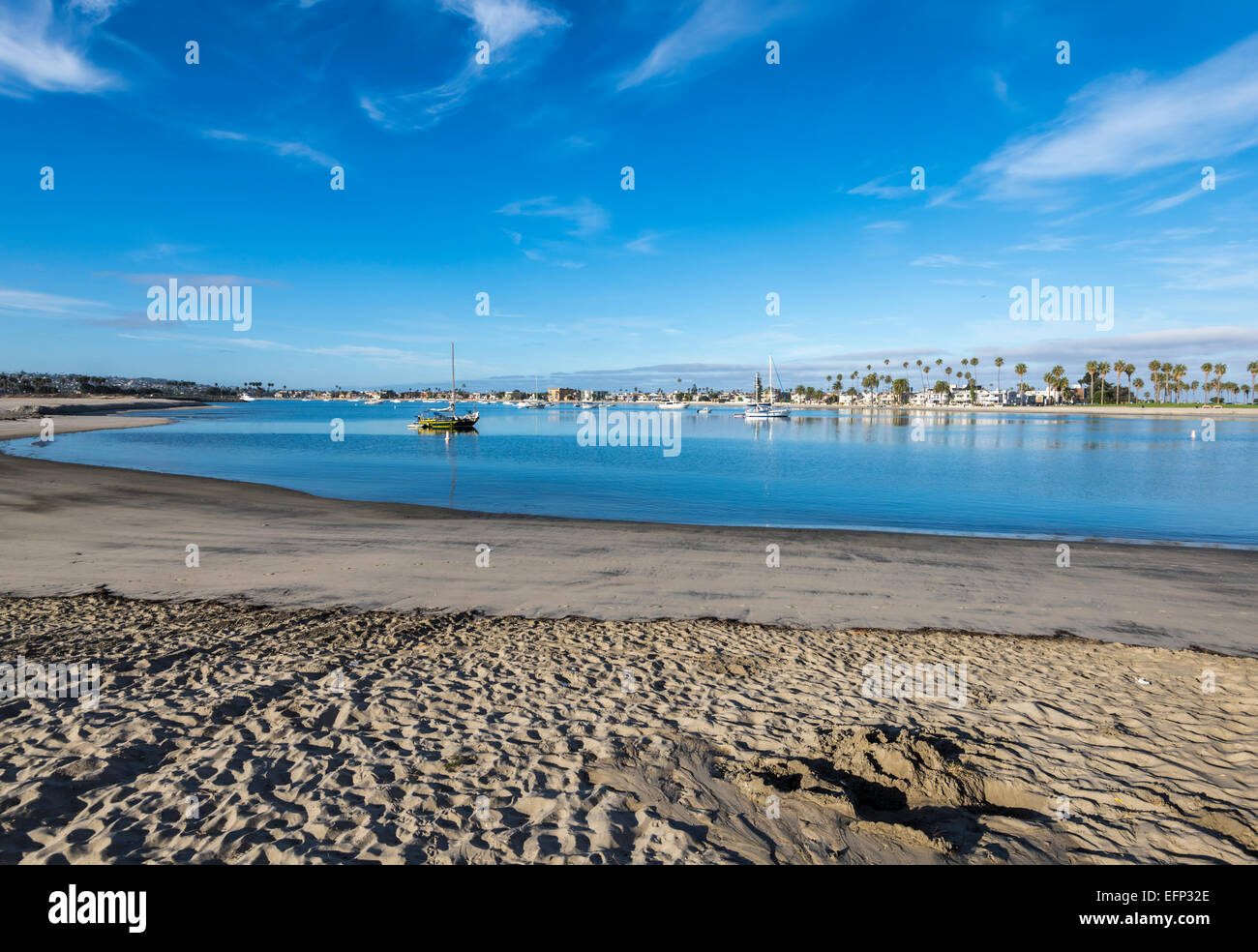 View of Bonita Cove in the morning. San Diego, California, United