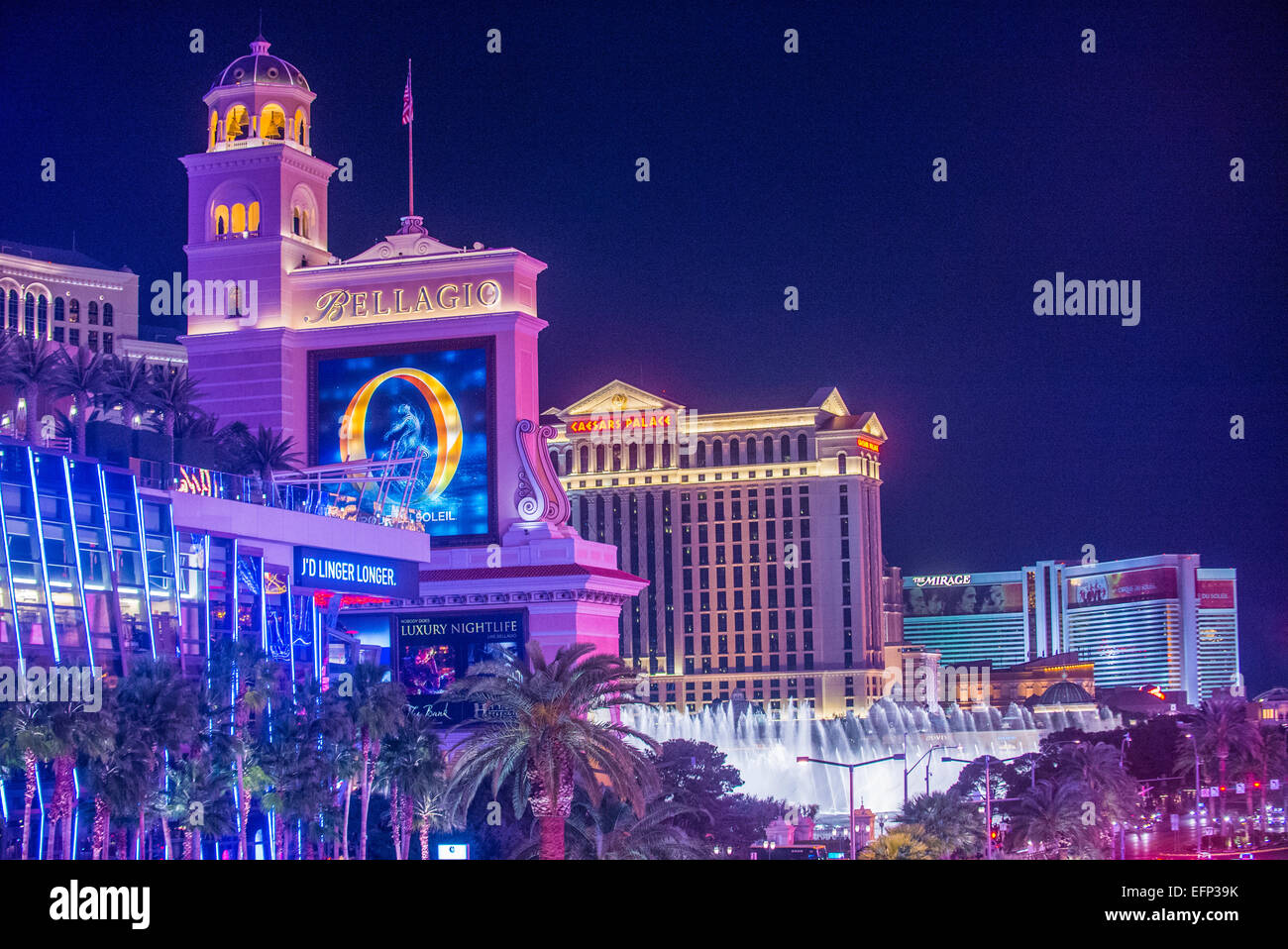 View of the Las Vegas Strip Stock Photo - Alamy