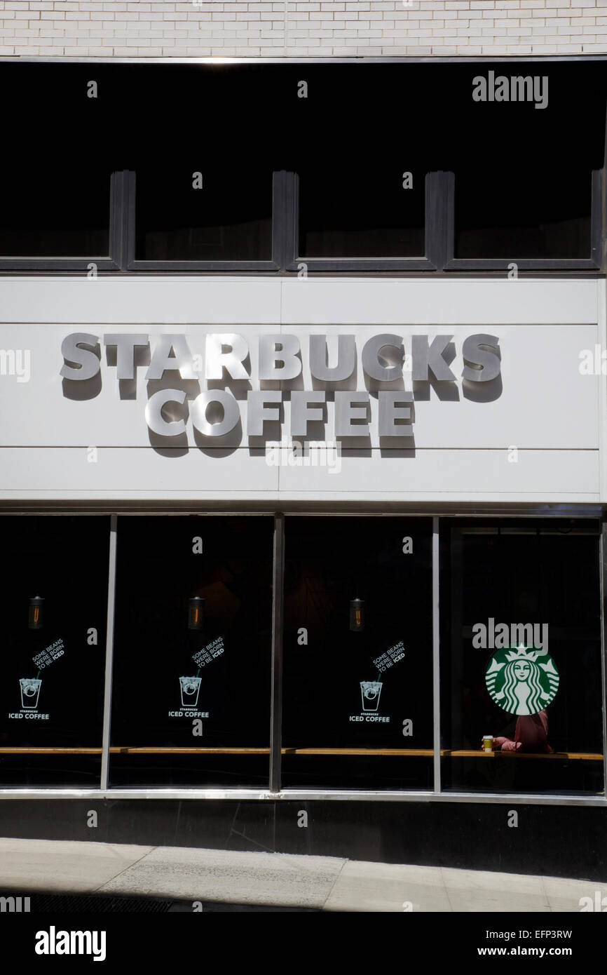 Starbucks Coffee Store, New York, USA Stock Photo