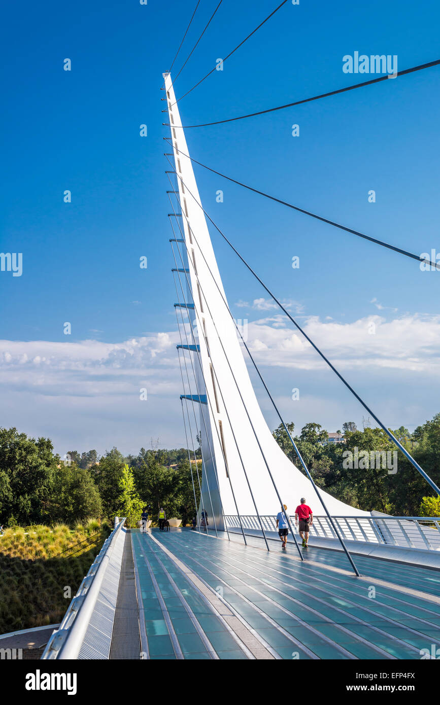 The Sundial Bridge at Turtle Bay. Redding, California, United States