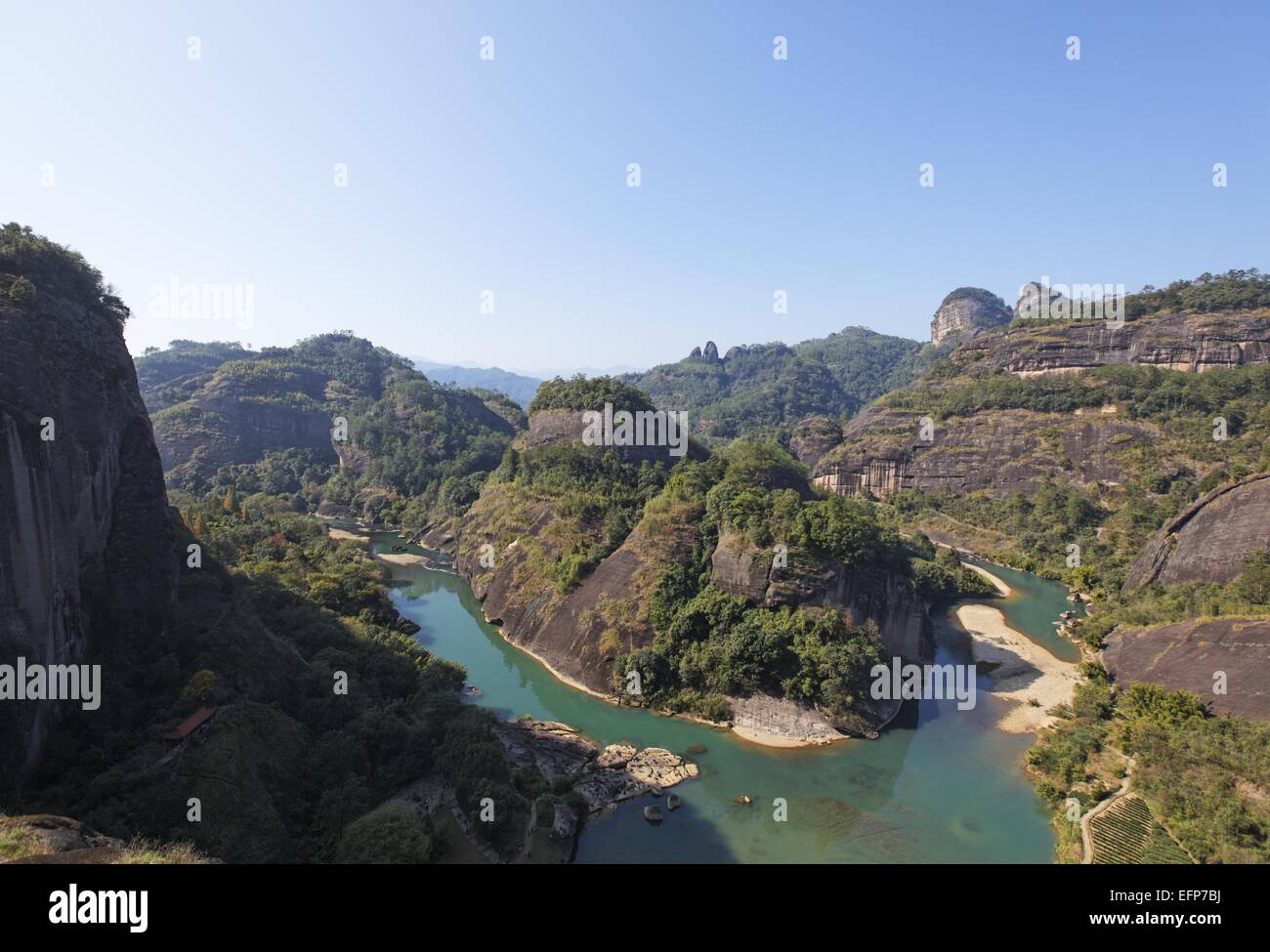 Wuyi Mountains and Nine-Bend River Stock Photo - Alamy