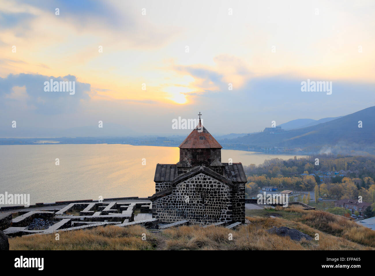 Sevanavank monastery, Lake Sevan, Gegharkunik Province, Armenia Stock Photo