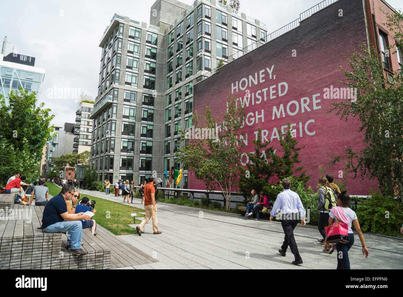 High Line public park, Meatpacking District, New York City, New York