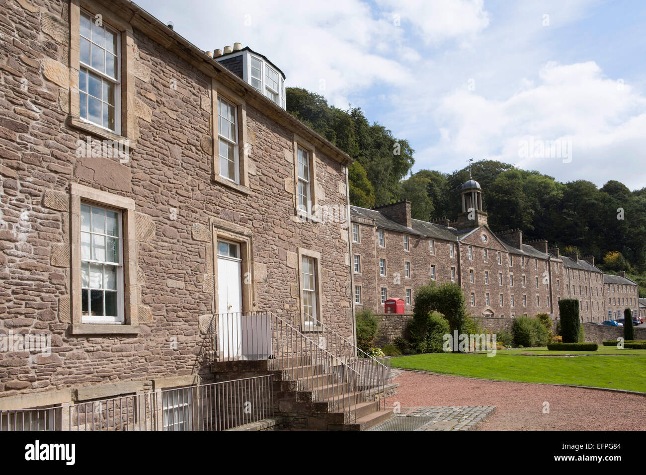 New Lanark, UNESCO World Heritage Site, Lanarkshire, Scotland, United Kingdom, Europe Stock Photo