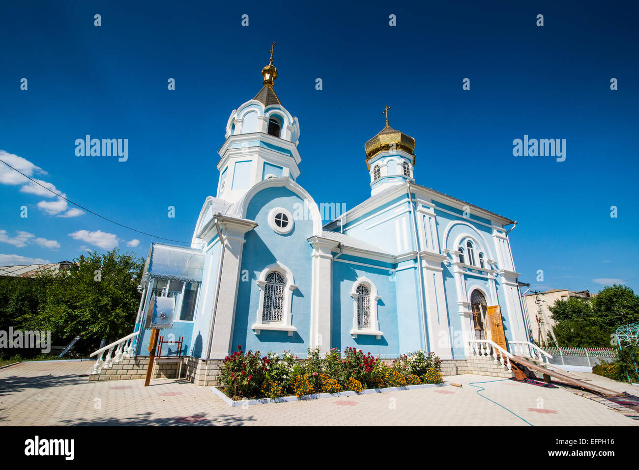 Orthodox church of Besalma, Gagauzia, Moldova Stock Photo