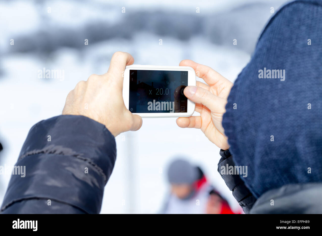 Smartphone Camera Zoom Stock Photo Alamy