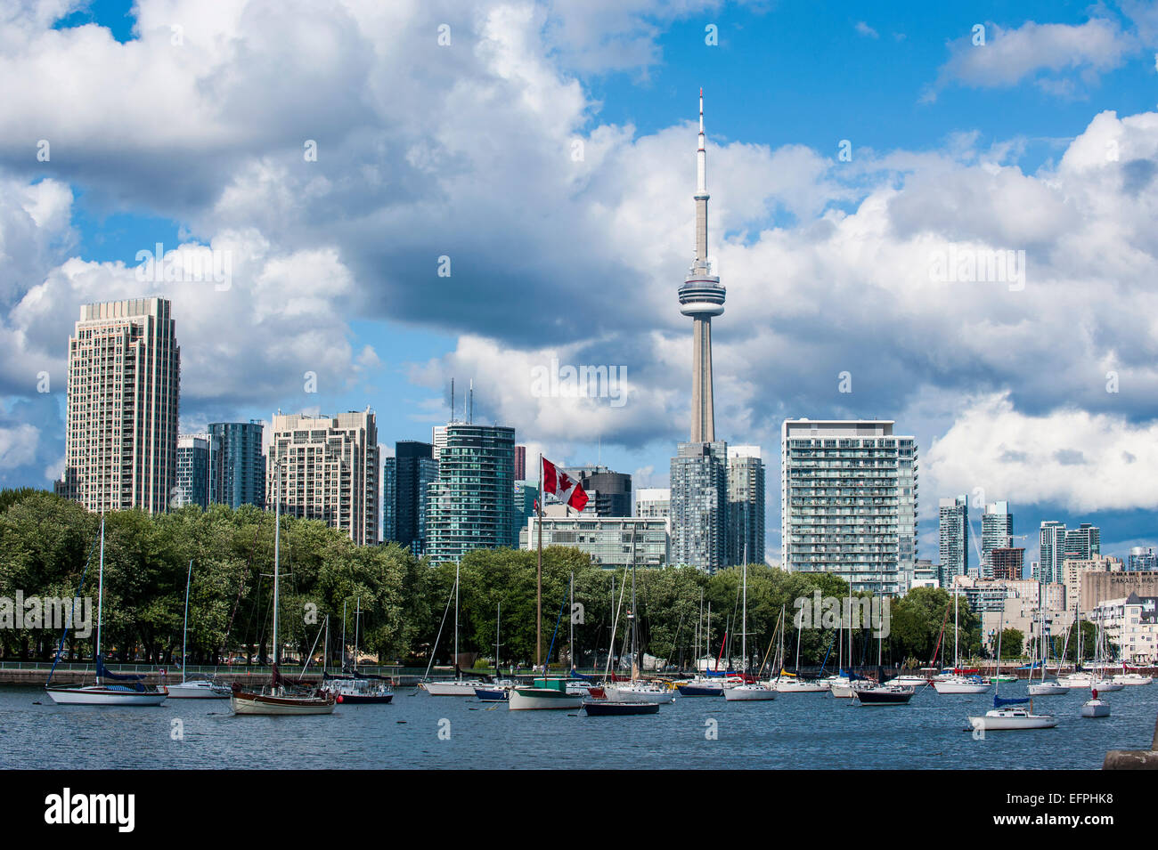 The skyline of Toronto, Ontario, Canada, North America Stock Photo