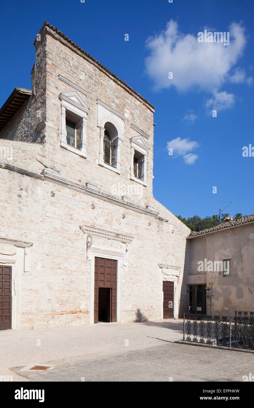 Basilica of San Salvatore, UNESCO World Heritage Site, Spoleto, Umbria, Italy, Europe Stock Photo