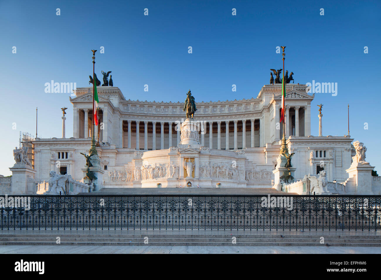 National Monument to Victor Emmanuel II, Rome, Lazio, Italy, Europe Stock Photo