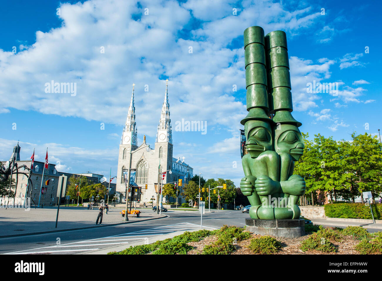 Modern statue, Ottawa, Ontario, Canada, North America Stock Photo