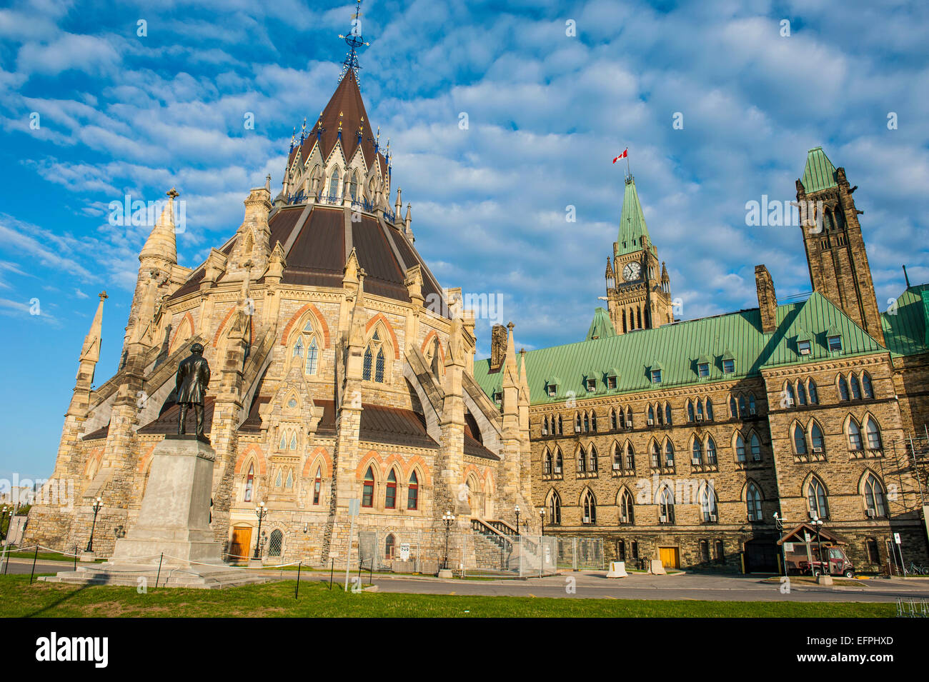 Centre Block on Parliament Hill, Ottawa, Ontario, Canada, North America Stock Photo