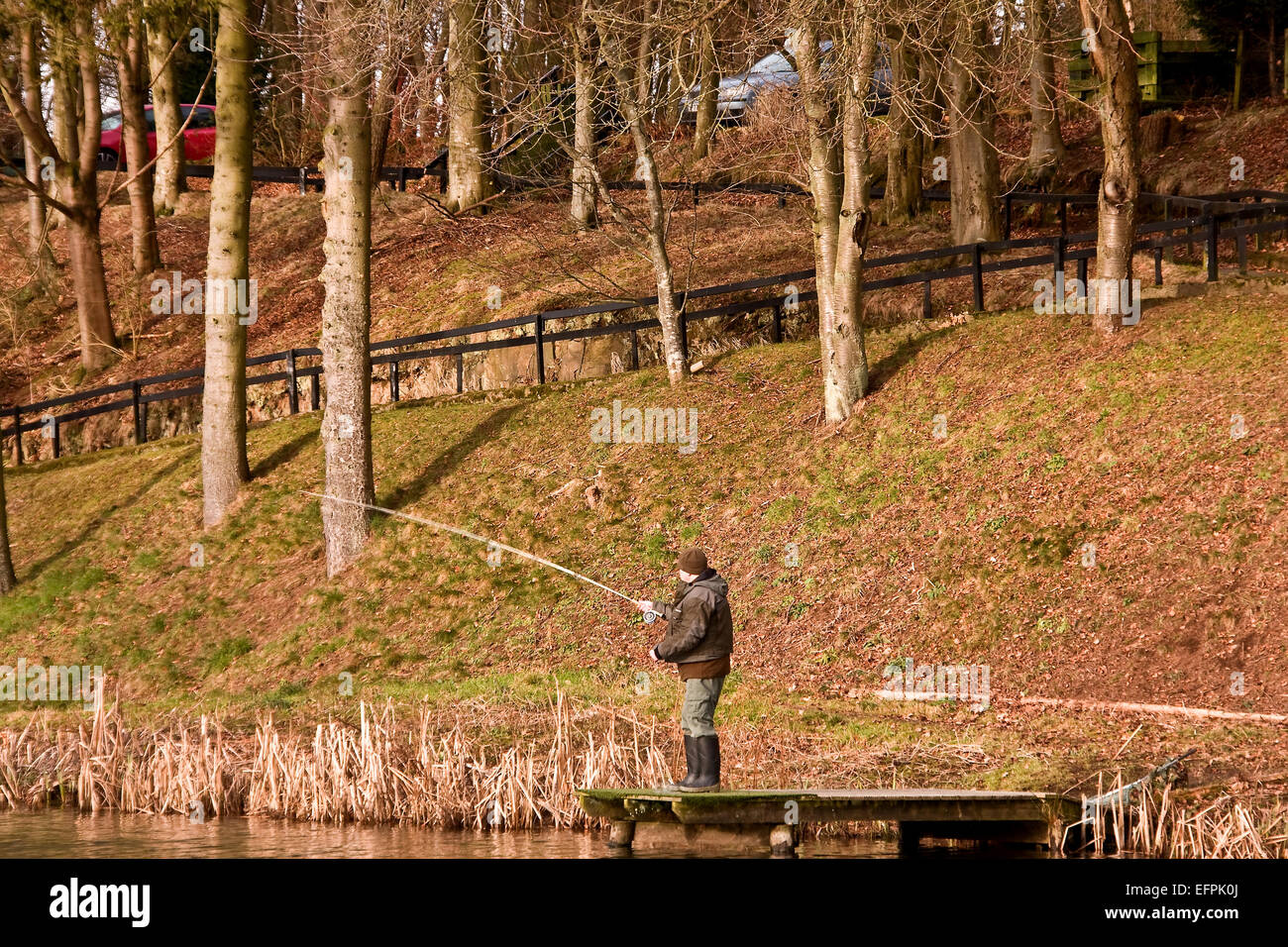 Fly Fishing for Trout at Forbes of Kingennie in Broughty Ferry near