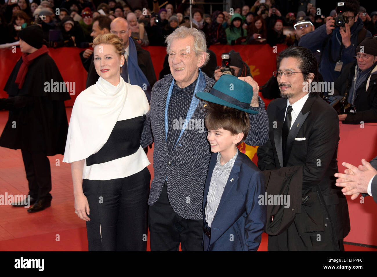 Milo Linney Laura Linney, Ian McKellen, Milo Parker and Hiroyuki Sanada attending ...