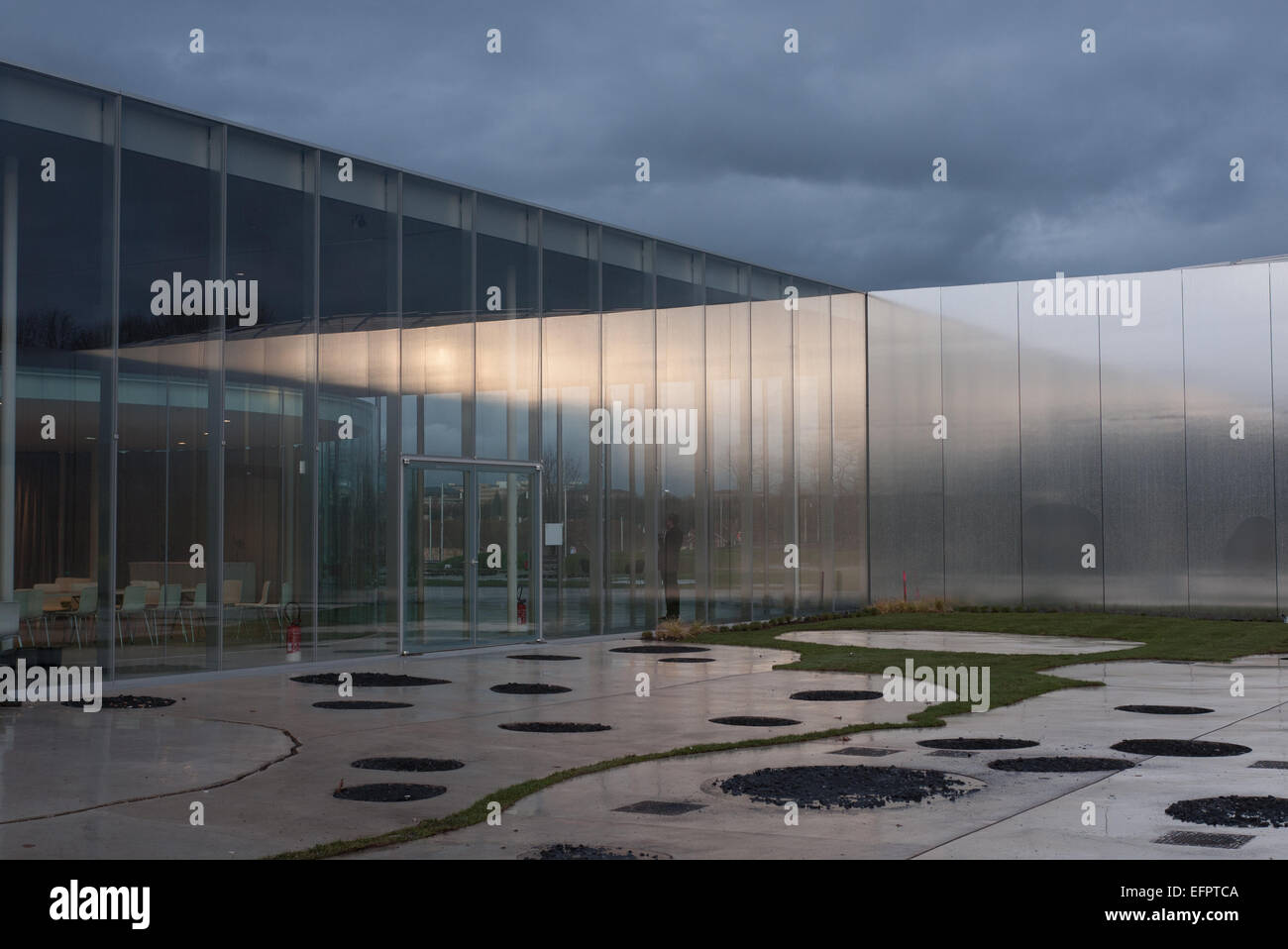 An external view of the Louvre-Lens museum in Lens, France Stock Photo